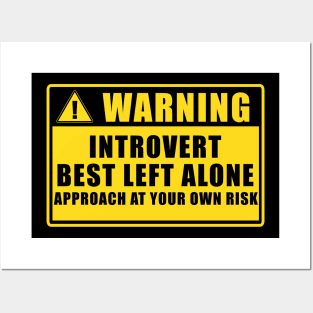 WARNING: INTROVERT Posters and Art